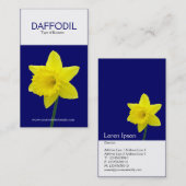 Carte De Visite Daffodile vertical à deux tons (000066) (Devant / Derrière)