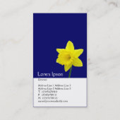Carte De Visite Daffodile vertical à deux tons (000066) (Dos)