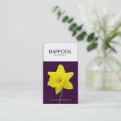 Carte De Visite Daffodile vertical à deux tons (330033) (Debout devant)