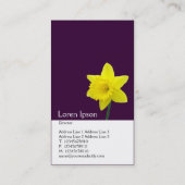 Carte De Visite Daffodile vertical à deux tons (330033) (Dos)