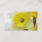 Carte De Visite Daffodique Blanc Et Jaune (Dos)