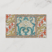 Carte De Visite Daffodique chintz papier peint à fleurs Art nouvea (Dos)