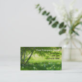 Carte De Visite Daffodiques de printemps (Debout devant)