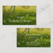 Carte De Visite Daffodiques de printemps (Devant / Derrière)