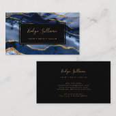 carte de visite d'agate bleu clair (Devant / Derrière)