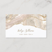 Carte de visite d'agate de parties scintillant d'o (Devant)