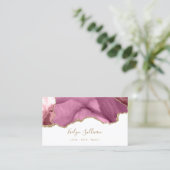 carte de visite d'agate or rose (Debout devant)