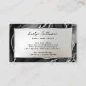 Carte de visite d'âge d'argent noir (Dos)