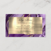 Carte de visite d'âge d'or violet (Dos)