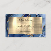 Carte de visite d'âge Gold bleu (Dos)