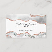 Carte de visite d'âge or blanc et Rose (Devant)