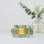 Carte de visite d'âge or vert (Debout devant)