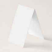 Carte de visite d'âge Turquoise et Gold (Dos)