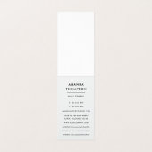 Carte de visite d'âge Turquoise et Gold (Intérieur déplié)