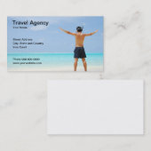 Carte de visite d'agence de voyages (Devant / Derrière)