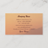 Carte de visite d'agence de voyages (Dos)