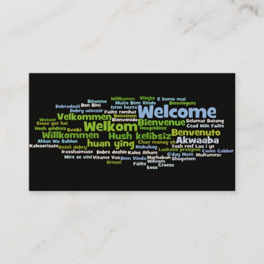 Carte de visite d'agence de voyages (Devant)