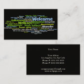 Carte de visite d'agence de voyages (Devant / Derrière)