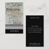 Carte de visite d'AGENCE DE VOYAGES (Devant / Derrière)