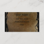 Carte de visite d'agence de voyages (Dos)