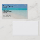Carte de visite d'agence de voyages (Devant / Derrière)