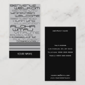 Carte de visite d'AGENCE DE VOYAGES (Devant / Derrière)