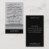 Carte de visite d'AGENCE DE VOYAGES (Devant / Derrière)