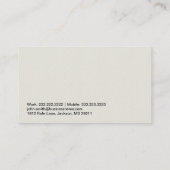 Carte de visite d'agence de voyages de la Chine/du (Dos)