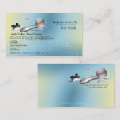 Carte de visite d'agence de voyages de train (Devant / Derrière)