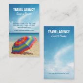 Carte de visite d'agence de voyages/organisateur (Devant / Derrière)