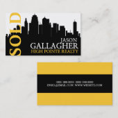 Carte de visite d'agence immobilière Modern Realty (Devant / Derrière)