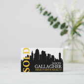 Carte de visite d'agence immobilière Modern Realty (Debout devant)