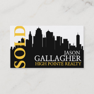 Carte de visite d'agence immobilière Modern Realty