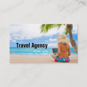 Carte de visite d'agent d'agence de voyages mondia