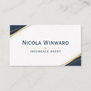 Carte de visite d'agent d'assurance