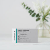 Carte de visite d'agent d'assurance multibranche (Debout devant)