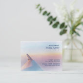 Carte de visite d'agent de voyage (Debout devant)