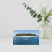 Carte de visite d'agent de voyage (Debout devant)