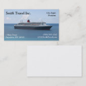 Carte de visite d'agent de voyage (Devant / Derrière)