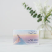 Carte de visite d'agent de voyage (Debout devant)