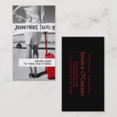Carte de visite d'agent de voyage moderne (Devant / Derrière)