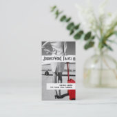 Carte de visite d'agent de voyage moderne (Debout devant)