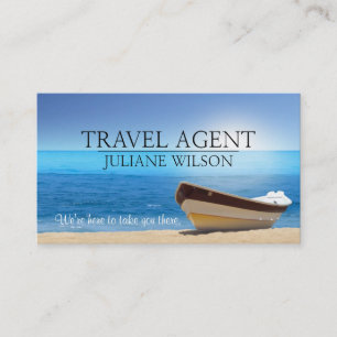 Carte de visite d'agent de voyages