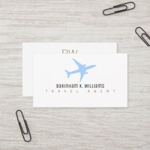Carte de visite d'agent de voyages   Design imprim