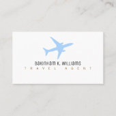 Carte de visite d'agent de voyages | Design imprim (Devant)