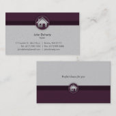 Carte de visite d'agent immobilier (Devant / Derrière)