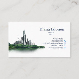 Carte de visite d'agent immobilier