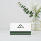 Carte de visite d'agent immobilier à code QR blanc (Debout devant)