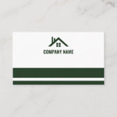 Carte de visite d'agent immobilier à code QR blanc (Devant)