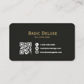 Carte de visite d'agent immobilier avec logo/code (Dos)